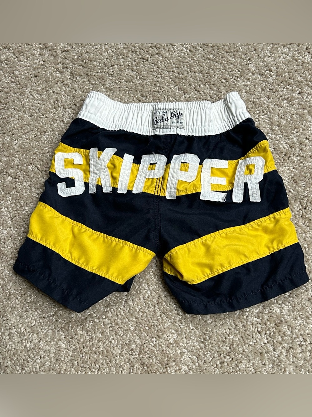 Baby Gap Striped Swim Shorts (Size 12-18mo)